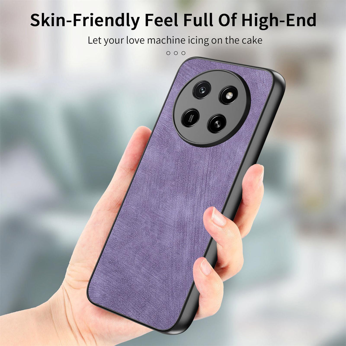 For Honor X80 Pro Max 5G Vintage Leather PC Back Cover Phone Case - Purple - SYA002631009E