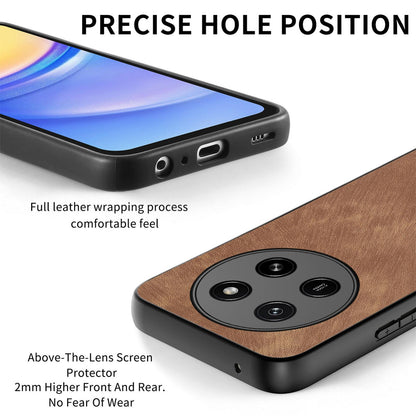 For Honor X80 Pro Max 5G Vintage Leather PC Back Cover Phone Case - Brown - SYA002631009F