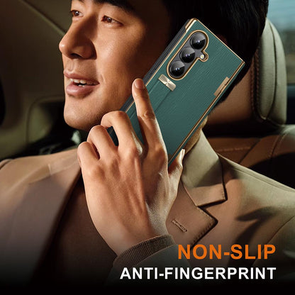 For Galaxy Z Fold8 Ultra 5G Retractable Wrist Strap Invisible Stand Phone Case - Green - SYA002653106B