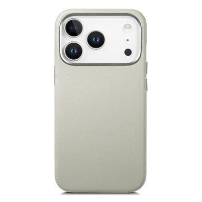 For  iPhone 18 Pro Electroplated Metal Button MagSafe Phone Case - White - SYA002680420A
