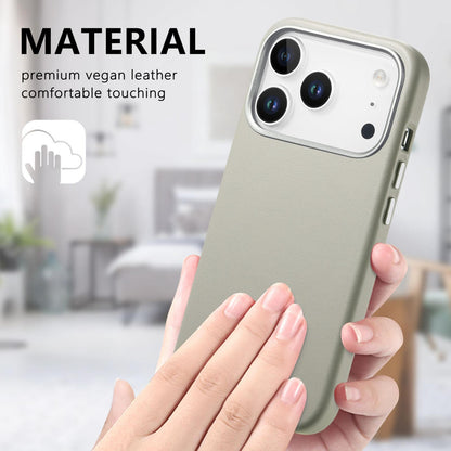 For  iPhone 18 Pro Electroplated Metal Button MagSafe Phone Case - White - SYA002680420A