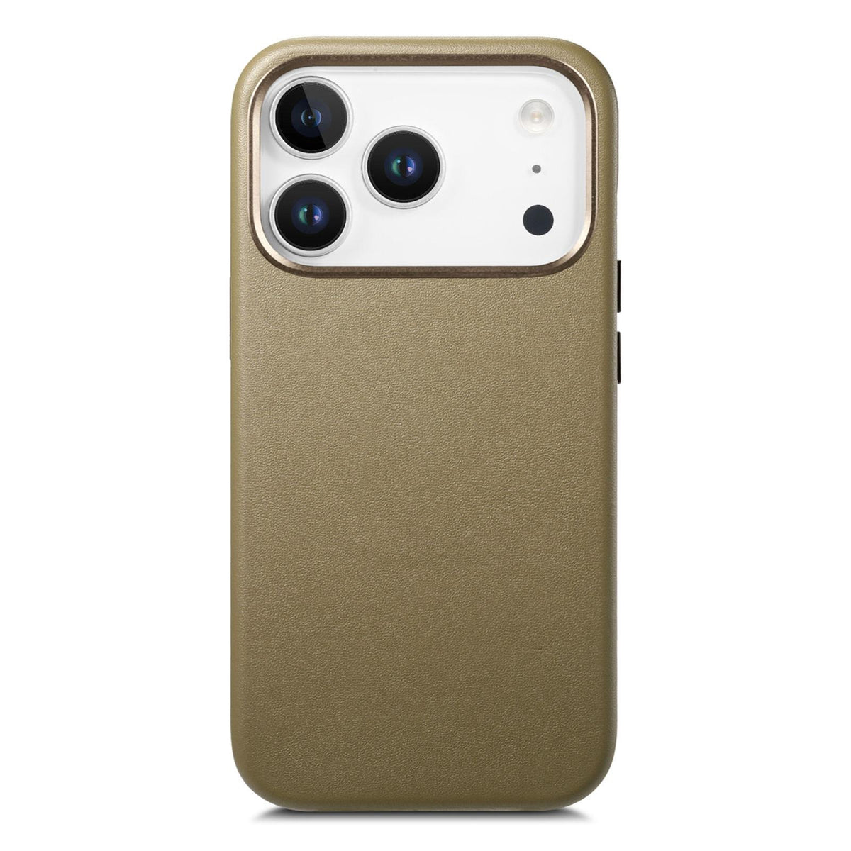 For  iPhone 18 Pro Electroplated Metal Button MagSafe Phone Case - Green - SYA002680420B