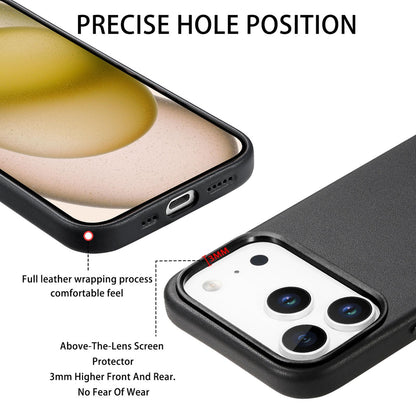 For  iPhone 18 Pro Electroplated Metal Button MagSafe Phone Case - Black - SYA002680420C