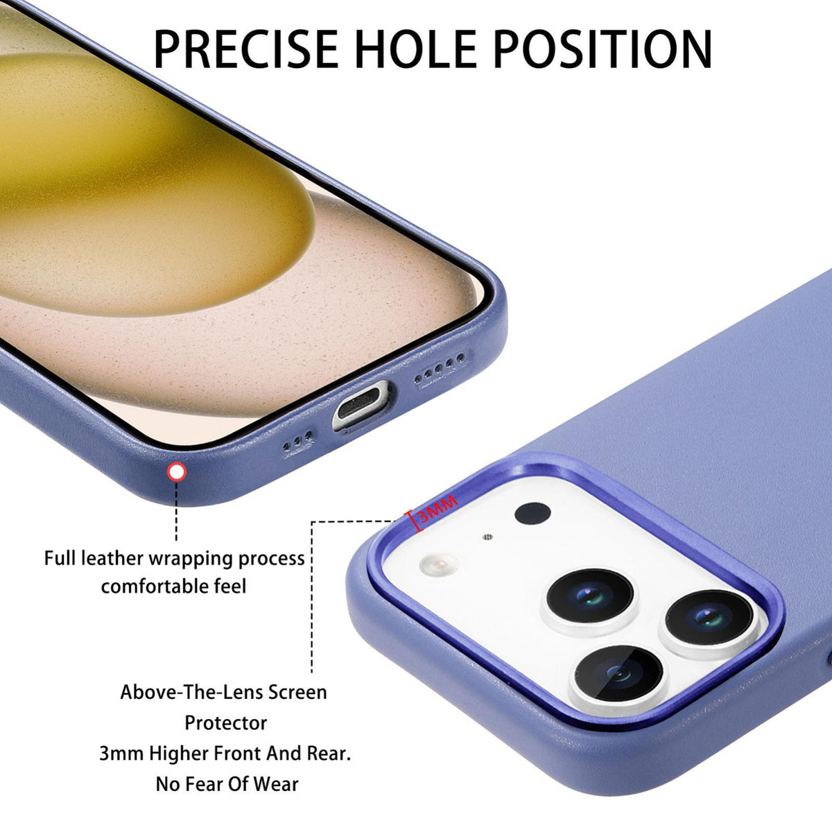 For  iPhone 18 Pro Electroplated Metal Button MagSafe Phone Case - Blue - SYA002680420D