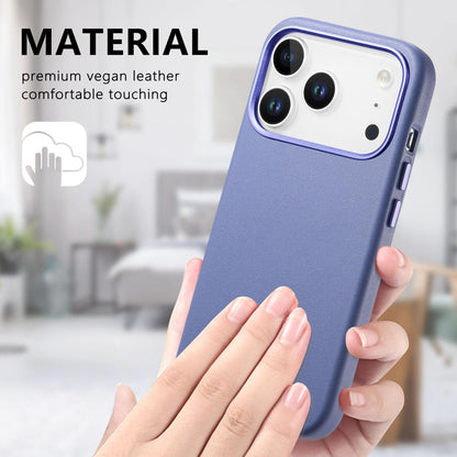 For  iPhone 18 Pro Electroplated Metal Button MagSafe Phone Case - Blue - SYA002680420D