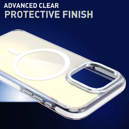 For iPhone 18 Pro Max Dual-Color Gradient Discolor MagSafe Phone Case - White - SYA002759727B