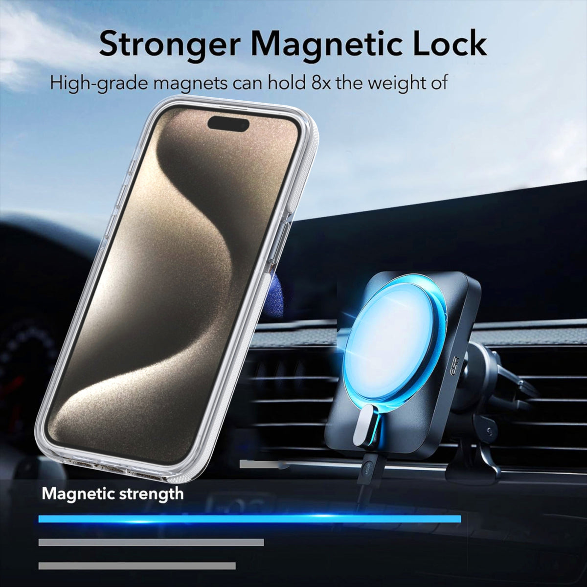 For iPhone 18 Pro Max Dual-Color Gradient Discolor MagSafe Phone Case - White - SYA002759727B