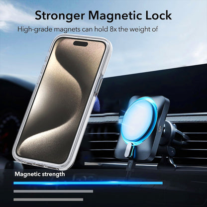 For iPhone 18 Pro Dual-Color Gradient Discolor MagSafe Phone Case - Black - SYA002759726A