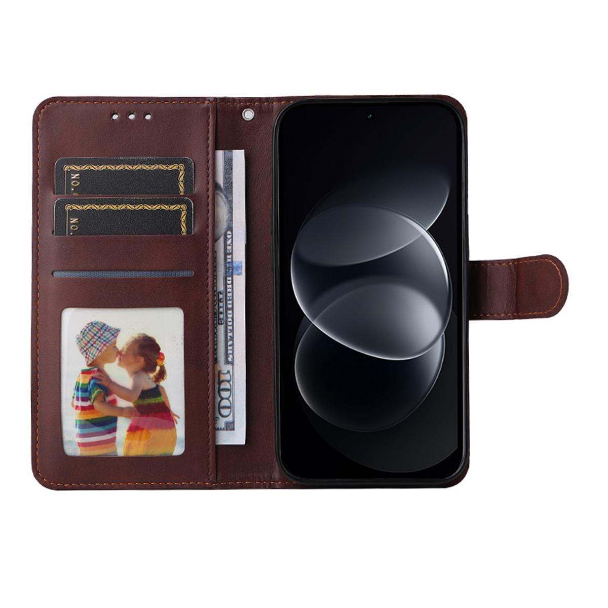 For Redmi Note 17 Pro+ 5G Global163mm ENKAY Card Wallet Calf Texture Leather Phone Case with Screen Film(Black)