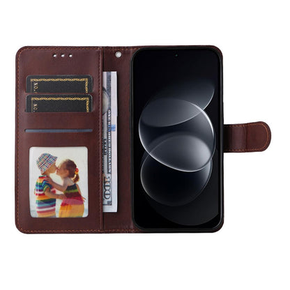 For Redmi Note 17 Pro+ 5G Global163mm ENKAY Card Wallet Calf Texture Leather Phone Case with Screen Film(Black)
