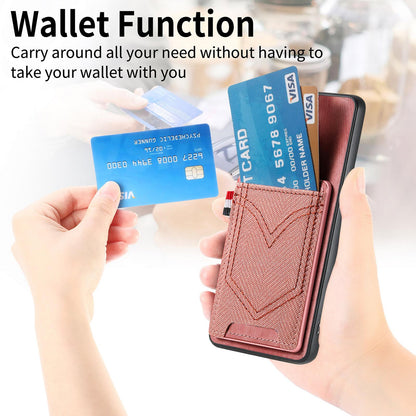 For Honor Win Turbo 5G Denim Texture Leather Skin Phone Case with Card Slot - Pink - SYA002772406E