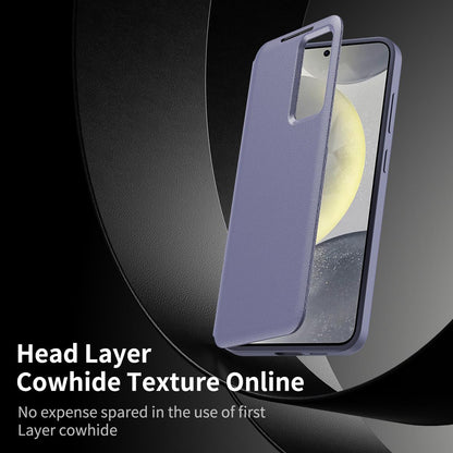 For Galaxy S26 FE 5G Smart View Window Leather Phone Case with Card Slot - Purple - SYA002774131E