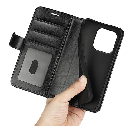 For Honor 600 Smart 5G R64 Texture Horizontal Flip Leather Phone Case - Black - SYA002797519A