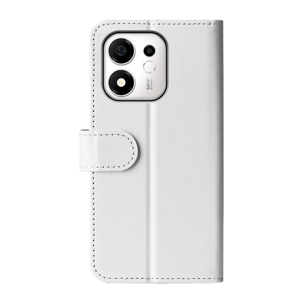For Honor 600 Smart 5G R64 Texture Horizontal Flip Leather Phone Case - White - SYA002797519B