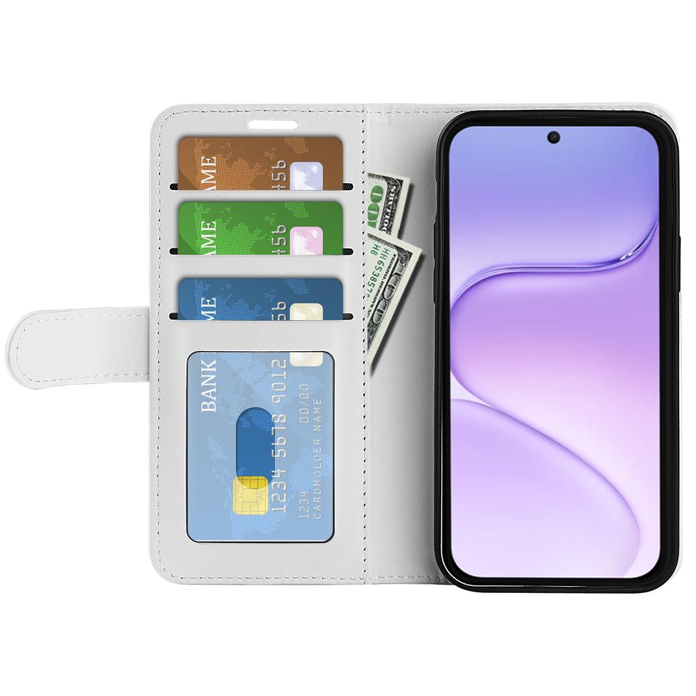 For Honor 600 Smart 5G R64 Texture Horizontal Flip Leather Phone Case - White - SYA002797519B