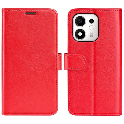 For Honor 600 Smart 5G R64 Texture Horizontal Flip Leather Phone Case - Red - SYA002797519C