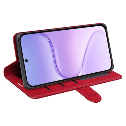 For Honor 600 Smart 5G R64 Texture Horizontal Flip Leather Phone Case - Red - SYA002797519C