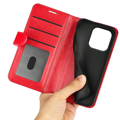 For Honor 600 Smart 5G R64 Texture Horizontal Flip Leather Phone Case - Red - SYA002797519C