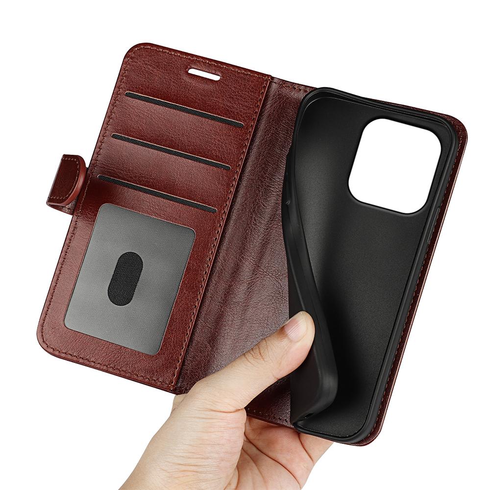 For Honor 600 Smart 5G R64 Texture Horizontal Flip Leather Phone Case - Brown - SYA002797519D