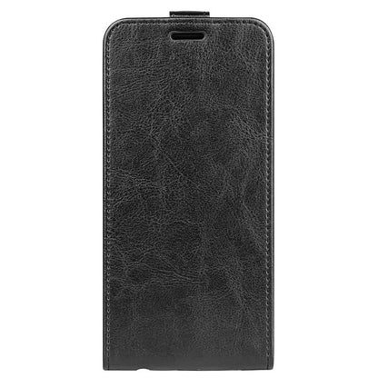 For Honor 600 Smart 5G R64 Texture Single Vertical Flip Leather Phone Case - Black - SYA002802019A