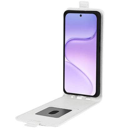 For Honor 600 Smart 5G R64 Texture Single Vertical Flip Leather Phone Case - White - SYA002802019B