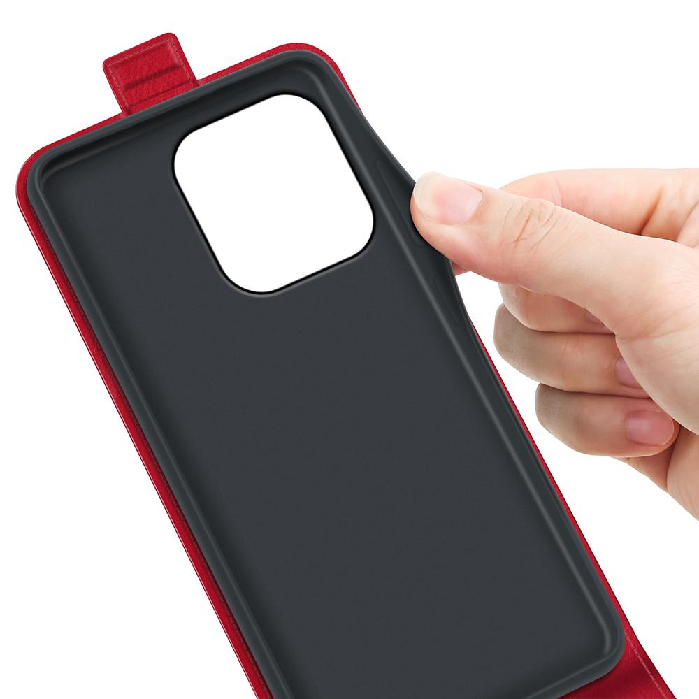 For Honor 600 Smart 5G R64 Texture Single Vertical Flip Leather Phone Case - Red - SYA002802019C