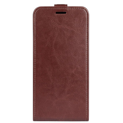 For Honor 600 Smart 5G R64 Texture Single Vertical Flip Leather Phone Case - Brown - SYA002802019D