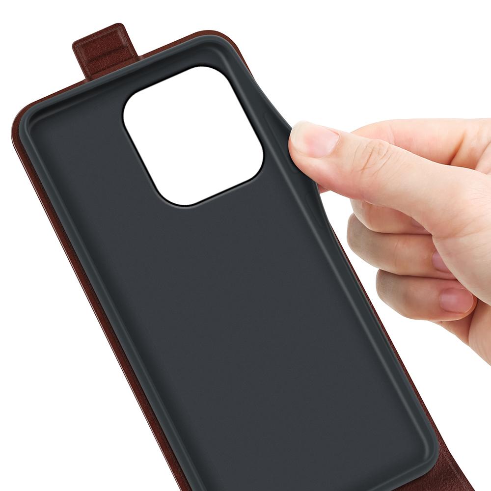 For Honor 600 Smart 5G R64 Texture Single Vertical Flip Leather Phone Case - Brown - SYA002802019D