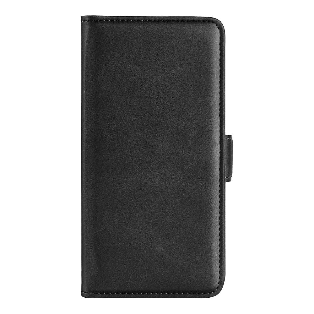 For Honor 600 Smart 5G Dual-side Magnetic Buckle Horizontal Flip Leather Phone Case - Black - SYA002802119A