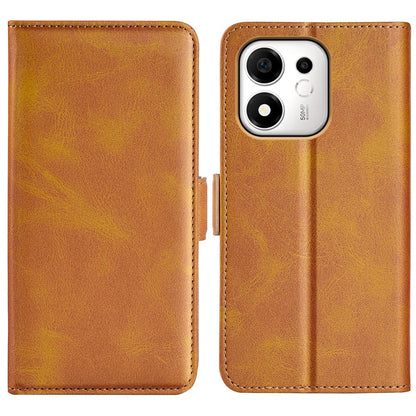 For Honor 600 Smart 5G Dual-side Magnetic Buckle Horizontal Flip Leather Phone Case - Yellow - SYA002802119B