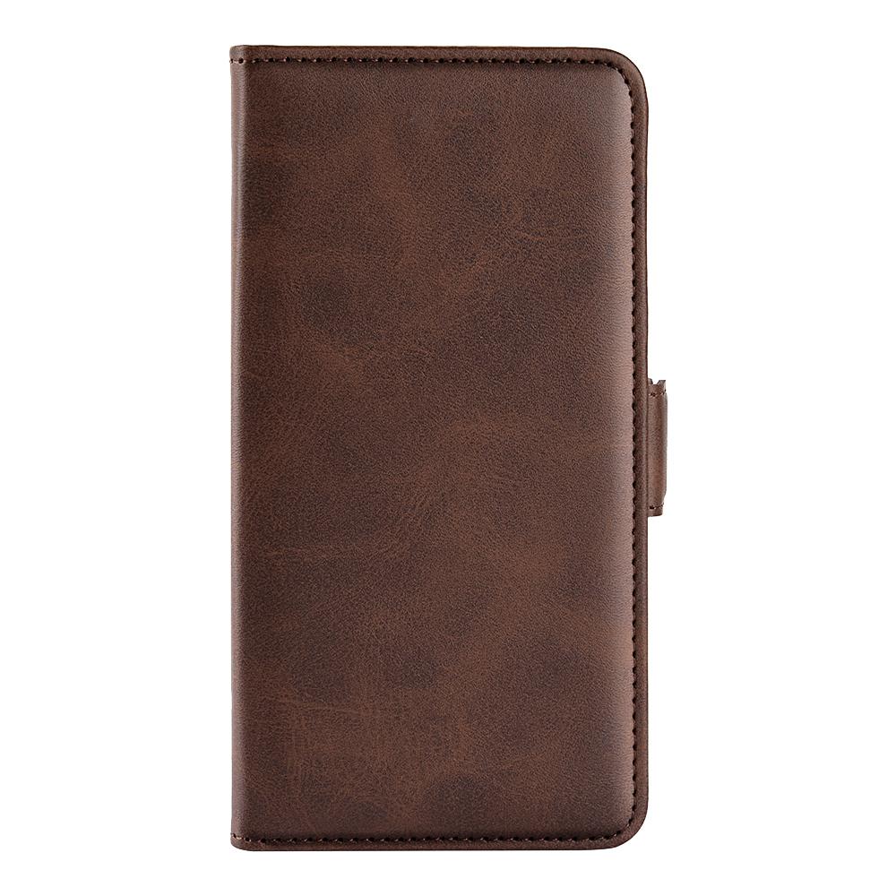 For Honor 600 Smart 5G Dual-side Magnetic Buckle Horizontal Flip Leather Phone Case - Brown - SYA002802119C