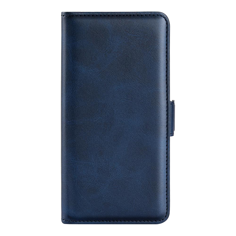 For Honor 600 Smart 5G Dual-side Magnetic Buckle Horizontal Flip Leather Phone Case - Dark Blue - SYA002802119D