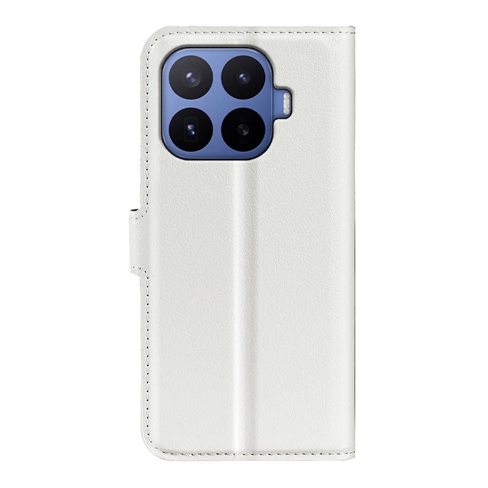 For Xiaomi 17T Pro  5G Litchi Texture Horizontal Flip Leather Phone Case with Holder - White - SYA002804636B