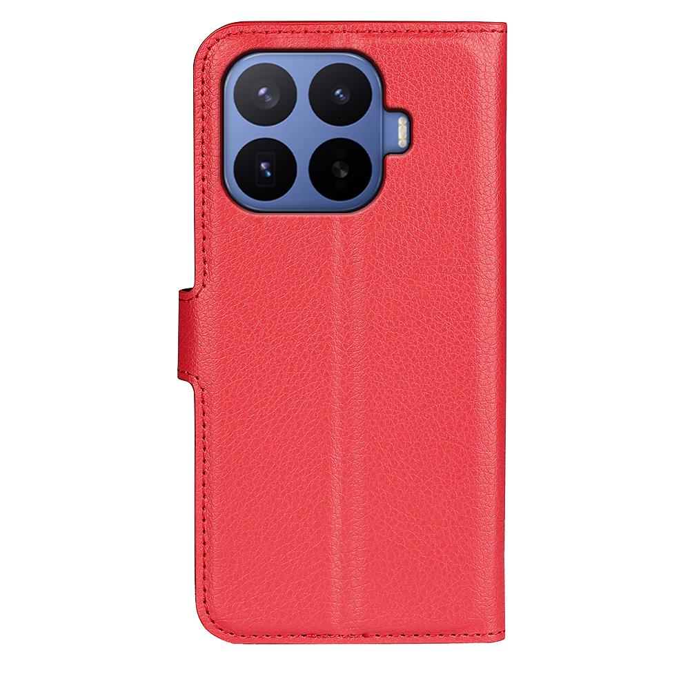 For Xiaomi 17T Pro  5G Litchi Texture Horizontal Flip Leather Phone Case with Holder - Red - SYA002804636C