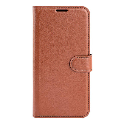 For Xiaomi 17T Pro  5G Litchi Texture Horizontal Flip Leather Phone Case with Holder - Brown - SYA002804636D