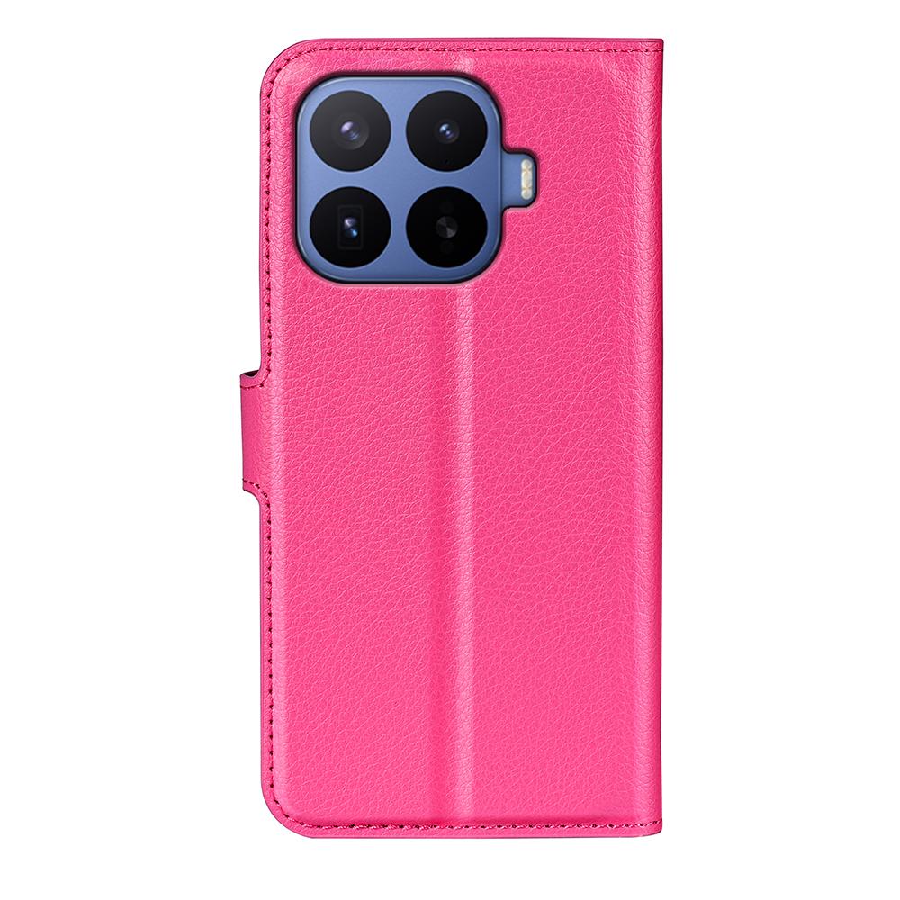 For Xiaomi 17T Pro  5G Litchi Texture Horizontal Flip Leather Phone Case with Holder - Rose Red - SYA002804636H