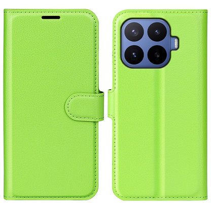 For Xiaomi 17T Pro  5G Litchi Texture Horizontal Flip Leather Phone Case with Holder - Green - SYA002804636I