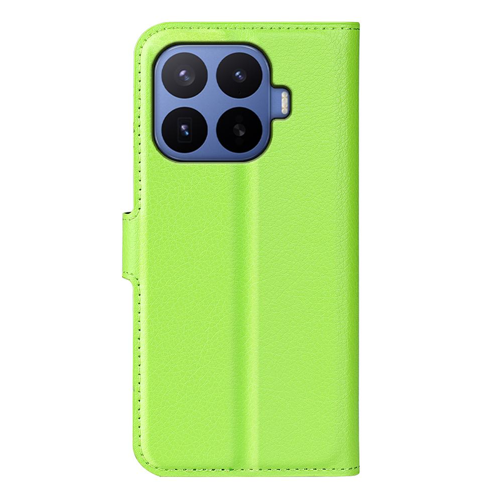 For Xiaomi 17T Pro  5G Litchi Texture Horizontal Flip Leather Phone Case with Holder - Green - SYA002804636I
