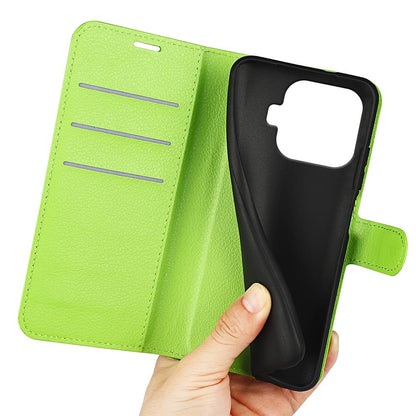 For Xiaomi 17T Pro  5G Litchi Texture Horizontal Flip Leather Phone Case with Holder - Green - SYA002804636I