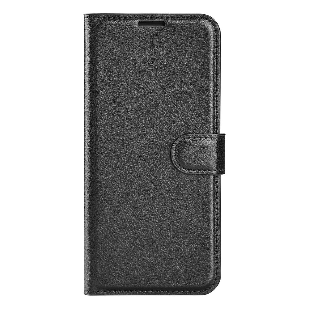 For Redmi Note 17 Pro Max 5G Global 163.4mm Litchi Texture Horizontal Flip Leather Phone Case with Holder - Black - SYA002804639A