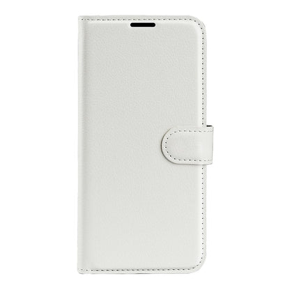 For Redmi Note 17 Pro Max 5G Global 163.4mm Litchi Texture Horizontal Flip Leather Phone Case with Holder - White - SYA002804639B