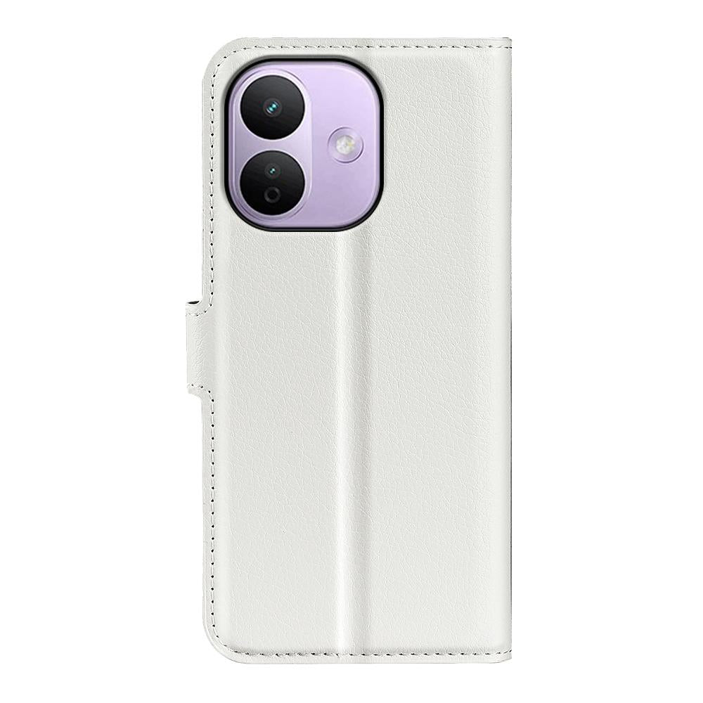 For Redmi Note 17 Pro Max 5G Global 163.4mm Litchi Texture Horizontal Flip Leather Phone Case with Holder - White - SYA002804639B