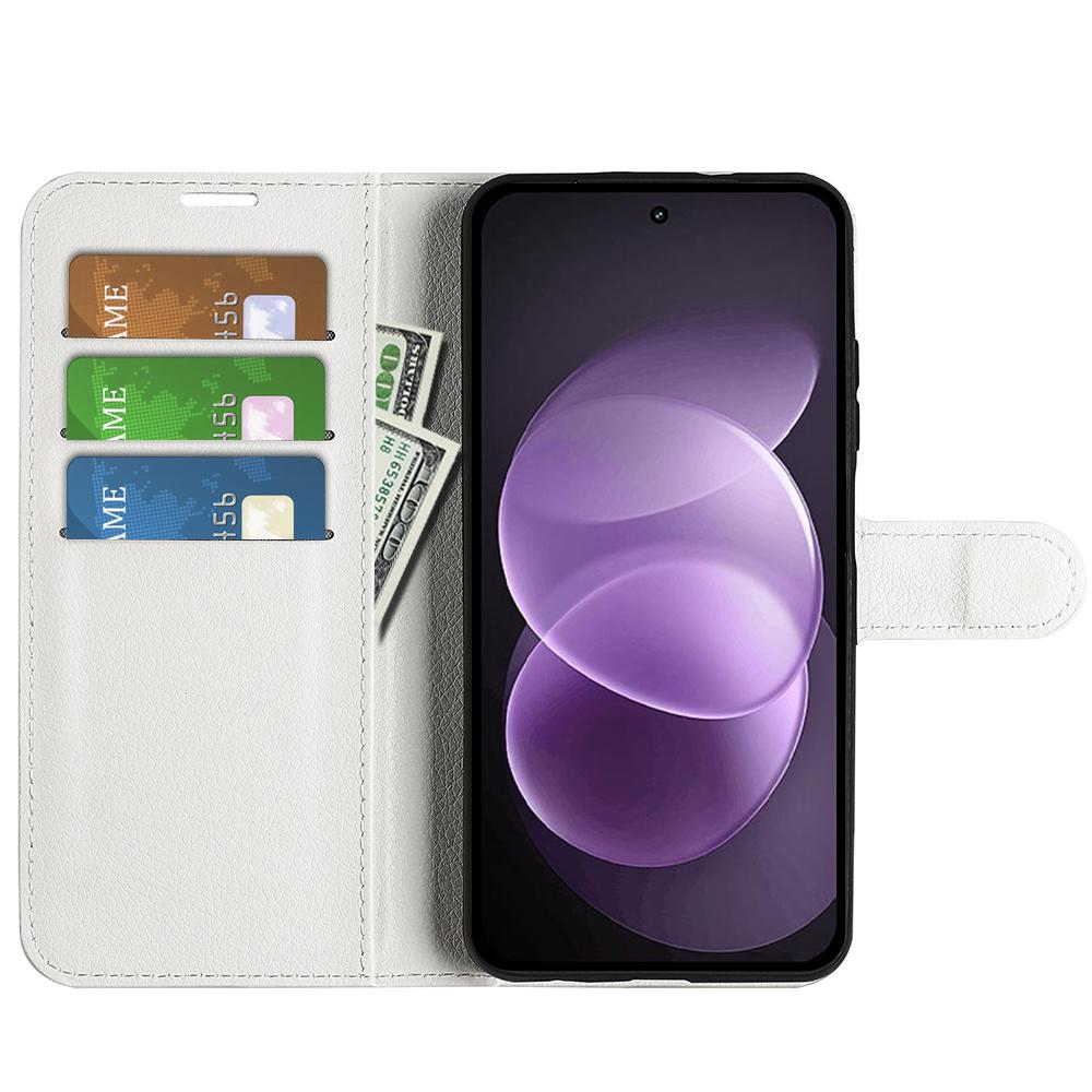 For Redmi Note 17 Pro Max 5G Global 163.4mm Litchi Texture Horizontal Flip Leather Phone Case with Holder - White - SYA002804639B
