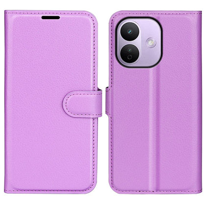 For Redmi Note 17 Pro Max 5G Global 163.4mm Litchi Texture Horizontal Flip Leather Phone Case with Holder - Purple - SYA002804639E