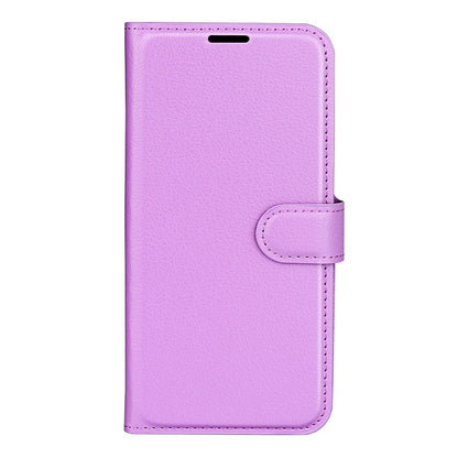 For Redmi Note 17 Pro Max 5G Global 163.4mm Litchi Texture Horizontal Flip Leather Phone Case with Holder - Purple - SYA002804639E