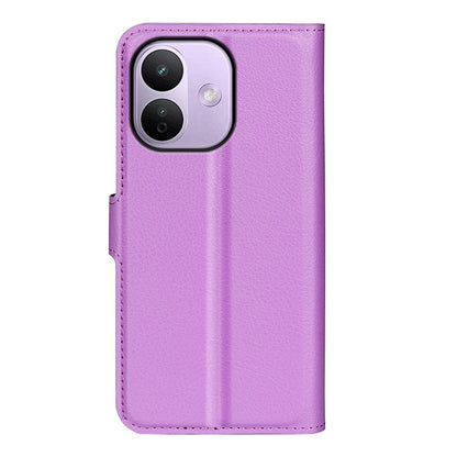 For Redmi Note 17 Pro Max 5G Global 163.4mm Litchi Texture Horizontal Flip Leather Phone Case with Holder - Purple - SYA002804639E