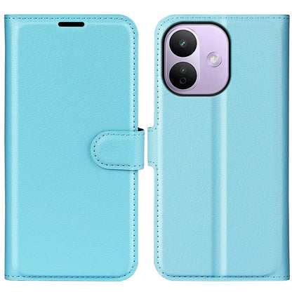For Redmi Note 17 Pro Max 5G Global 163.4mm Litchi Texture Horizontal Flip Leather Phone Case with Holder - Blue - SYA002804639F