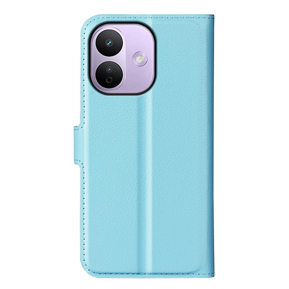 For Redmi Note 17 Pro Max 5G Global 163.4mm Litchi Texture Horizontal Flip Leather Phone Case with Holder - Blue - SYA002804639F
