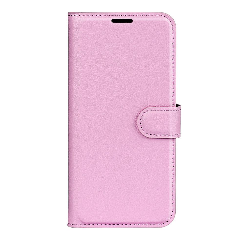 For Redmi Note 17 Pro Max 5G Global 163.4mm Litchi Texture Horizontal Flip Leather Phone Case with Holder - Pink - SYA002804639G