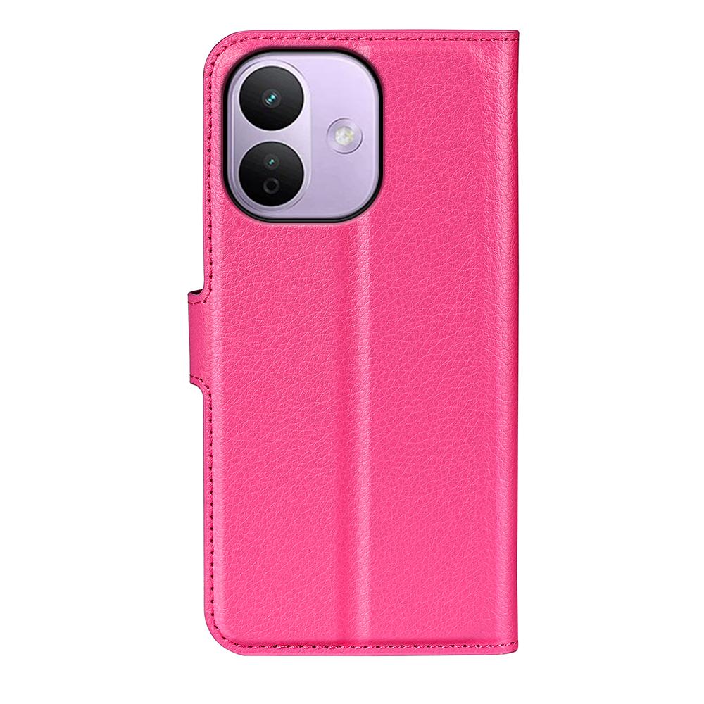For Redmi Note 17 Pro Max 5G Global 163.4mm Litchi Texture Horizontal Flip Leather Phone Case with Holder - Rose Red - SYA002804639H